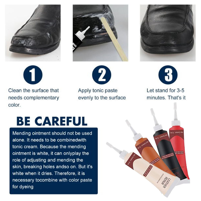 革修理ペーストカーシートソファ革補修クリーム家具バッグ靴傷ひ - Leather Shoe Polish のレビューと価格