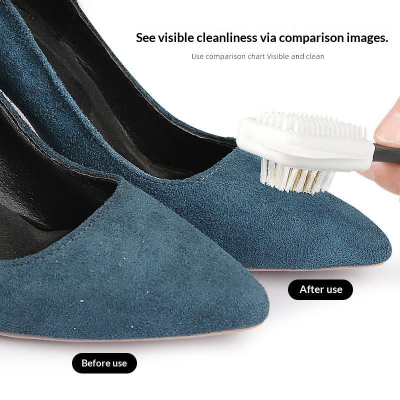 1/2個入り 3面クリーニング便利S字型靴ブラシ スエードク - Shoe Cleaning Brush のレビューと価格