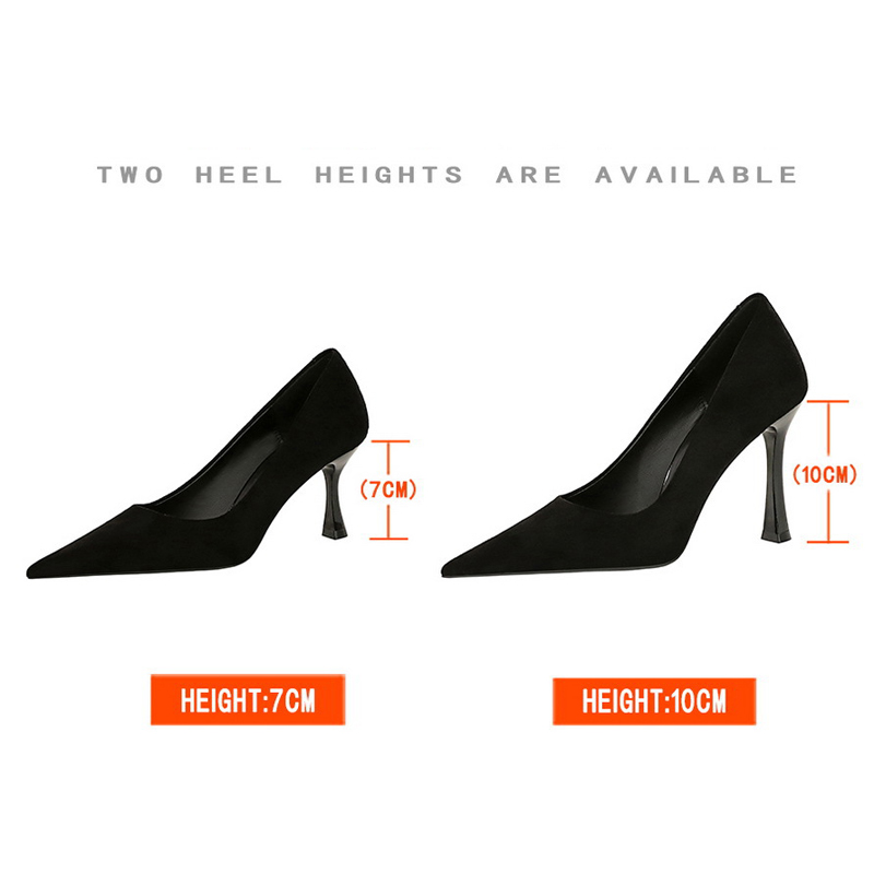 BIGTREE 靴スエード黒人女性パンプスワイングラスとハイ - Shoe Tree のレビューと価格