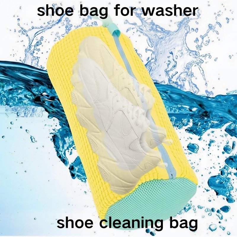 ランドリーバッグ 靴洗い用洗濯ネット - ジッパー付き、内側 - Shoe Cleaning Brush のレビューと価格