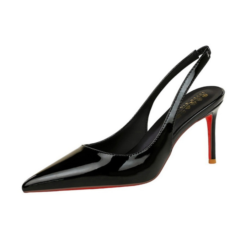 新しい欧米風ポインテッドトゥハイヒール、パテントレザー、細い - Shoe Tree のレビューと価格